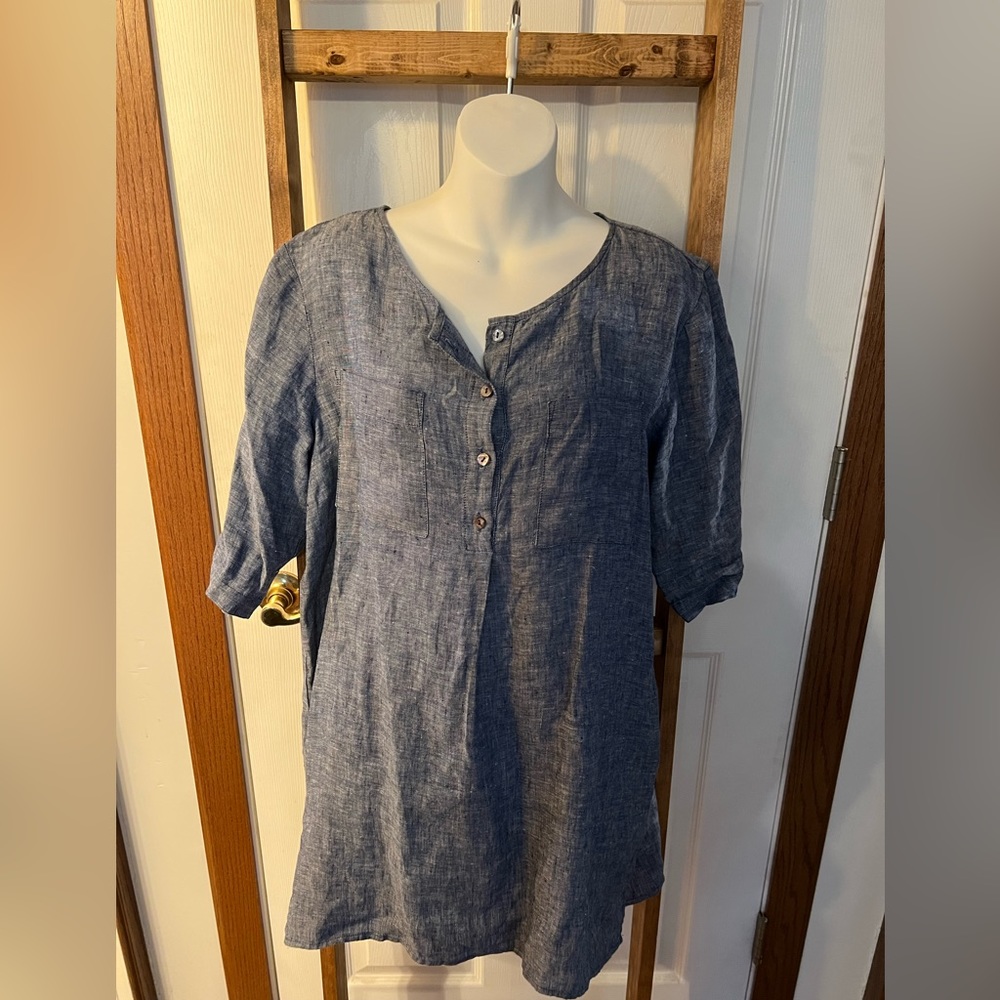Andrea Jovine Gray Heather Shirt Size L